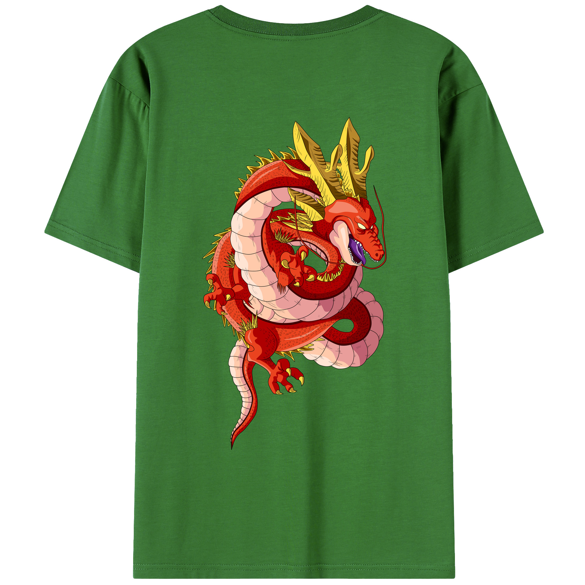 （画像用） ドラゴンボール 神龍 シェンロン DRAGON BALL Shenron レディース半袖Tシャツ(バックプリント)